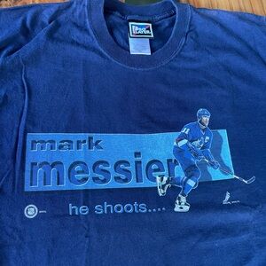 Vintage Vancouver Canucks Mark Messier Pro Player Shirt Size Large